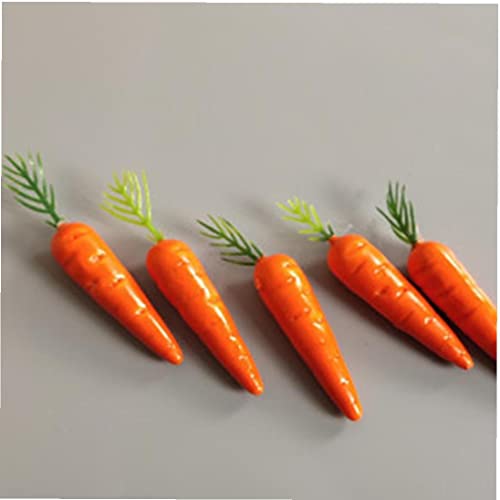 TOSSPER 10 Stücke Künstliche Karotten Mini Plastik Gefälschte Karotte Hochzeit Weihnachten Familie Küche Dekoration von TOSSPER