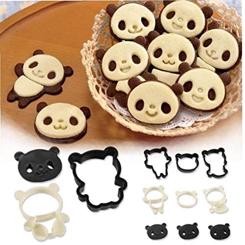 4pcs Plastik Ausstechformen, Panda-form-biskuit Scherblock-form-set Für Diy Backen Kuchen-fondant Sugarcraft Gebäck Bakeware Dekoration von TOSSPER