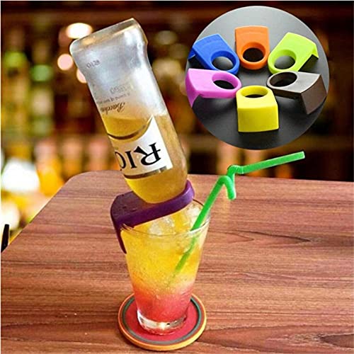 TOSSPER 6pcs Flasche Buckles Bierhalter Weinglas Clip-Halter Drink Clips Bier Verschluss Für Weinglas von TOSSPER