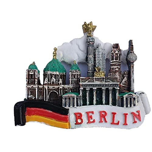 TOSSPER Berlin Deutschland Sehenswürdigkeiten Memorial Kühlschrank Magnet Handgemachte Harz Kühlschrankmagnet Heimdekoration Handwerk Sammlung Souvenir von TOSSPER