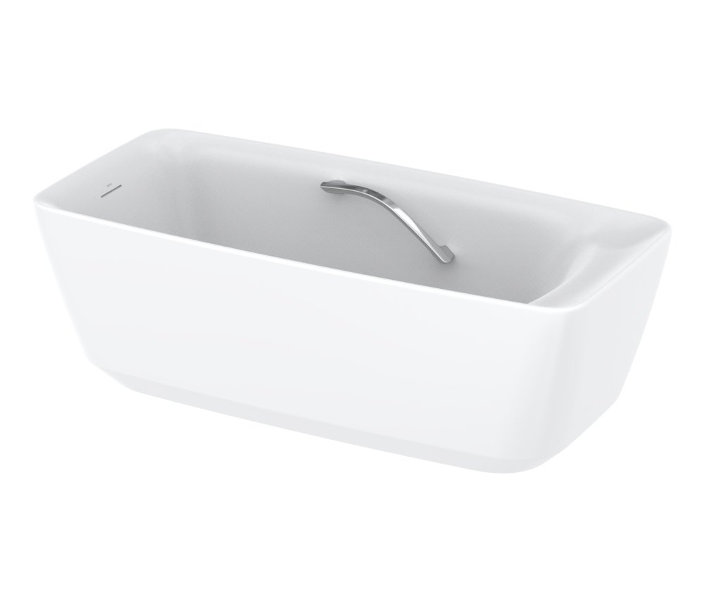 TOTO Floating Badewanne, eckig, freistehend, 1700x800x575mm, mit Wannengriffe, Recline Comfort, PJY1724HPWEE#MW von TOTO Europe GmbH