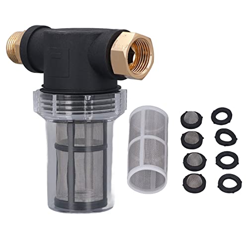 Gartenschlauchfilter, Vorfilter für Garten Pumpen und Hauswasserwerke 3/4" Pipeline Filter Down-Sediment-Wasserfilter Wasserpumpenfilter Schlauch-Inline-Filter für Gartenbewässerung Gartenteich Pool Gartenschlauchfilter, Vorfilter für Garten Pumpen und Hauswasserwerke 3/4" Pipeline Filter Down-Sediment-Wasserfilter Wasserpumpenfilter Schlauch-Inline-Filter für Gartenbewässerung Gartenteich Pool von TOWEBOORY