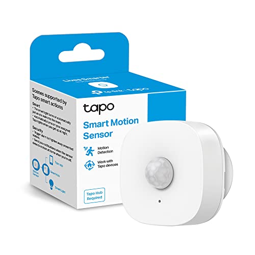 Tapo T100 Bewegungsmelder, für Alarmanlage und Smart Home, Weitbereichserkennung, Batterielebensdauer über 1 Jahr, Tapo Smart Hub Tapo H100 Benötigt von Tapo