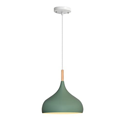 TPWEWRX Moderne Macaron Pendelleuchten Art Deco Deckenhängeleuchte Kreative Pendelleuchte Kronleuchter für Kücheninsel Wohnzimmer Restaurant Café Bar (Green,32cm) von TPWEWRX