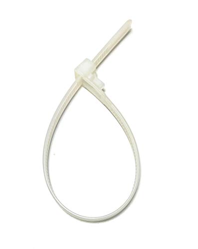 Kabelbinder Wiederlösbar, Canwn Nylon Praktische Kabelbinder Flexibel Kabel-Verbinder Slipknot-Bänder für Kabelmanagement 10 Stück (Weiß) 7,2mmx300mm von TR
