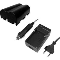 Trade-shop - angebot im set: Kamera Li-Ion Akku 2000mAh + Ladegerät mit Kfz Adapter für Konica Minolta DiMAGE A2 A-2 Dynax 5D 5-D 7D 7-D Maxxum 5D von TRADE-SHOP