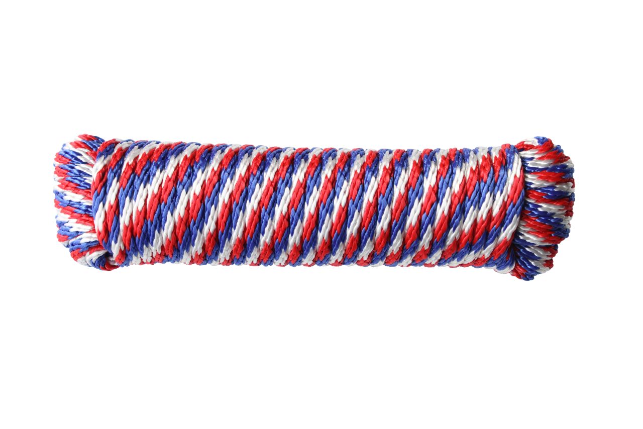 TrendLine Seil Ø 6 mm x 15 m rot-blau-weiß von TRENDLINE