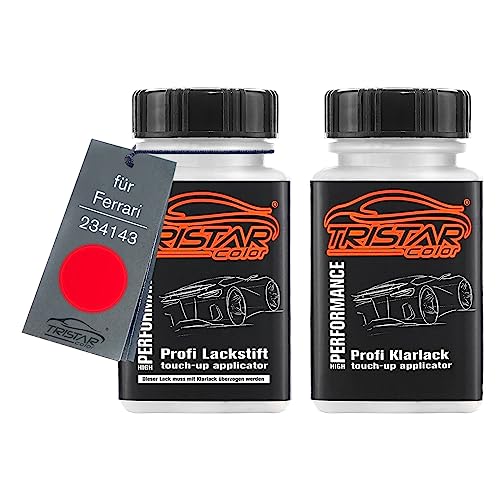 TRISTARcolor Autolack Lackstift Set für Ferrari 234143 Rosso Formula 1 Basislack Klarlack je 50ml TRISTARcolor Autolack Lackstift Set für Ferrari 234143 Rosso Formula 1 Basislack Klarlack je 50ml von TRISTARcolor