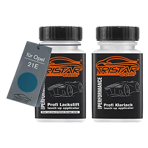 TRISTARcolor Autolack Lackstift Set für Opel 21E Panorama Blue Metallic Basislack Klarlack je 50ml TRISTARcolor Autolack Lackstift Set für Opel 21E Panorama Blue Metallic Basislack Klarlack je 50ml von TRISTARcolor