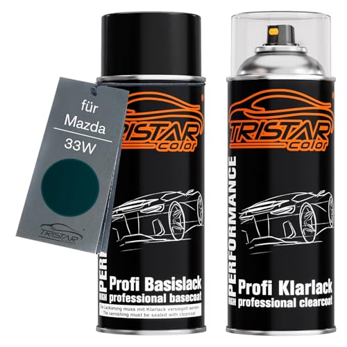TRISTARcolor Autolack Spraydosen Set für Mazda 33W Kelp Perl Basislack Klarlack Sprühdose 400ml TRISTARcolor Autolack Spraydosen Set für Mazda 33W Kelp Perl Basislack Klarlack Sprühdose 400ml von TRISTARcolor