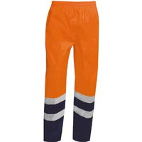 Arbeitshose Regenhose Warnschutz-Kontrast-Regenhose Größe xxl - orange von TRIZERATOP