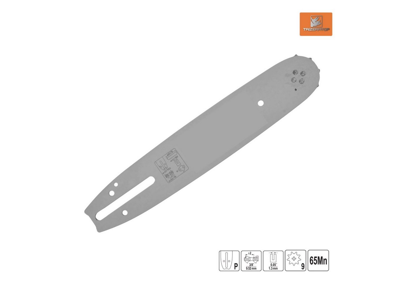 TRIZERATOP Führungsschiene Führungsschiene Länge 20 cm - 3/8" x 1,3mm Zähne 7, 20 cm / 8" cm Schwertlänge von TRIZERATOP