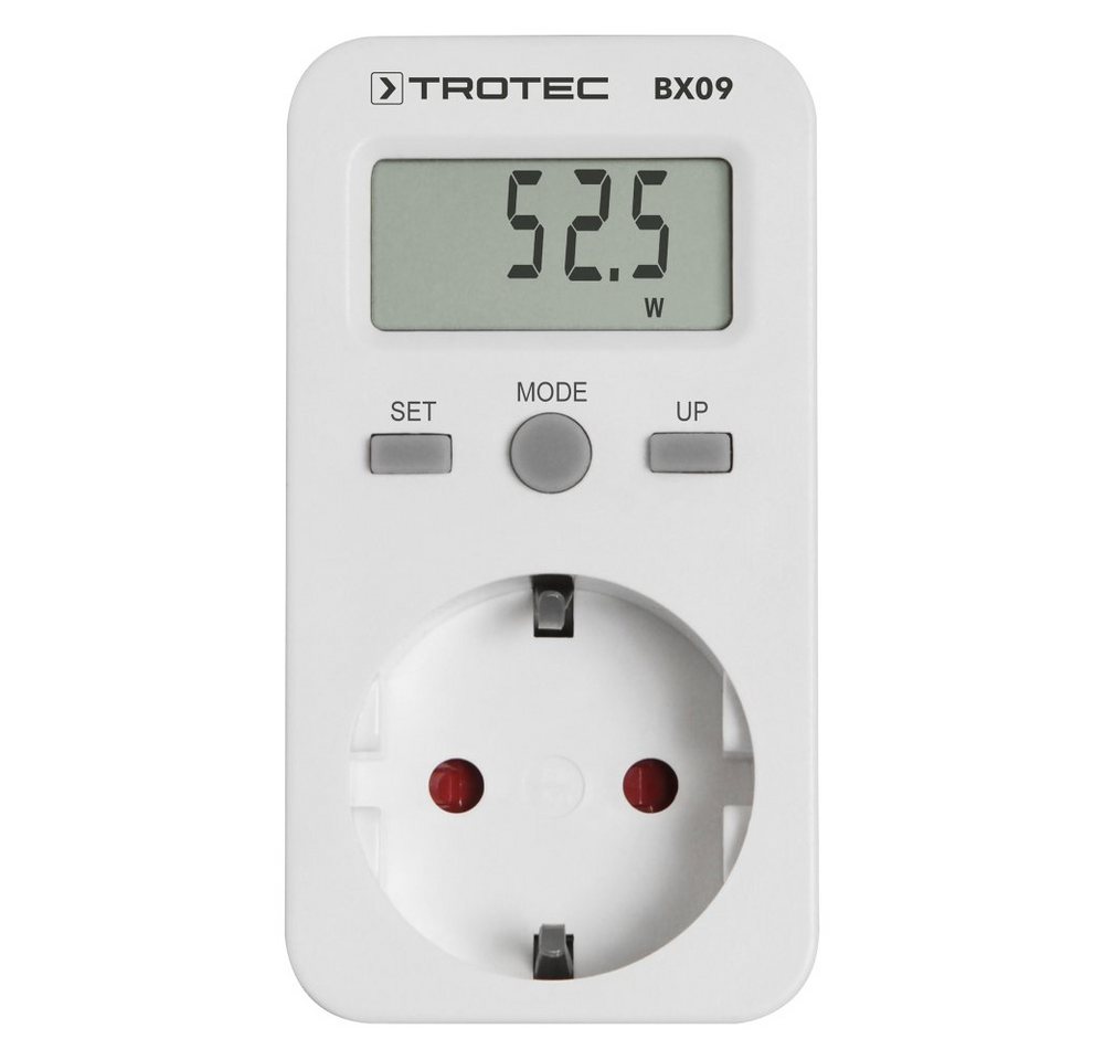 TROTEC Energiekostenmessgerät BX09 Anzeige der verbrauchten Energie, des aktuellen Stromverbrauchs von TROTEC