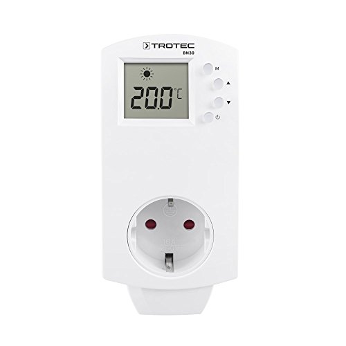 TROTEC Steckerthermostat BN30 Thermoschalter für Infrarotheizung Raumthermostat, 5-30 °C von TROTEC