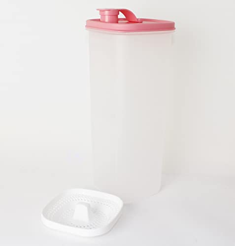 TUPPERWARE Erfrischer 2,0L mit Sieb Rosa Milchkanne, Saftkanne + Kugelschreiber von Tupperware