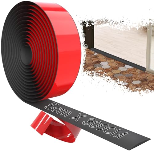TXXATX 300cmx5cm Übergangsprofil Selbstklebend Übergangsleiste Boden Schwarz Übergangsleiste Selbstklebend Vinyl Übergangsschiene Selbstklebend Türschwellen Leiste für Fliesen Laminat Boden Teppich TXXATX 300cmx5cm Übergangsprofil Selbstklebend Übergangsleiste Boden Schwarz Übergangsleiste Selbstklebend Vinyl Übergangsschiene Selbstklebend Türschwellen Leiste für Fliesen Laminat Boden Teppich von TXXATX