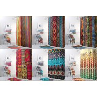 Boho Duschvorhang, Badezimmer Dekor, Bunte Batik Streifen von TablishedWorksUSA