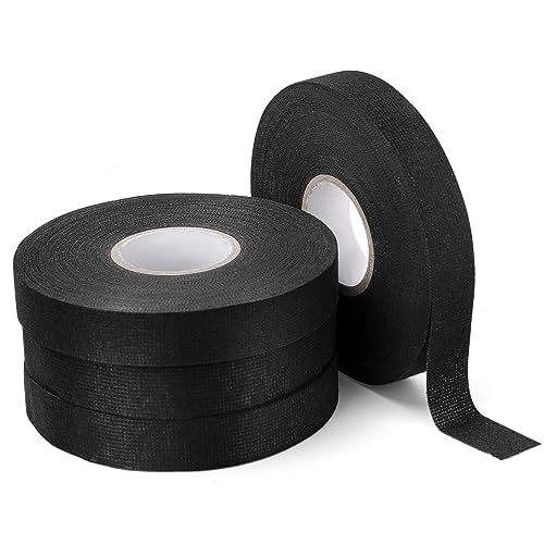 KFZ Gewebeband Auto Electrical Tape Selbstklebendes Kabelbaum, Hochtemperatur-Geräuschreduzierungsband für Kfz-Haushaltsgeräte, Drahtwicklungswartung, leicht handabreißbares Klebeband (25M x 1.9CM) von Taloit