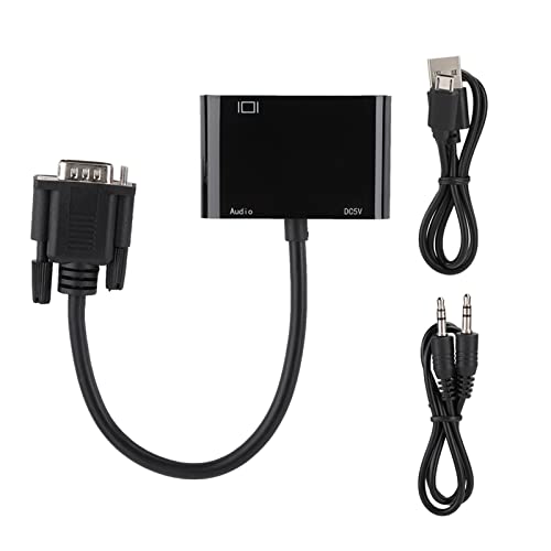 Tangxi VGA zu HDMI & VGA zu VGA Konverter 4Kx2K HDMI VGA Adapter Konverter Kabel/Plug-and-Play Adapter für Desktops, Notebooks, Projektoren von Tangxi