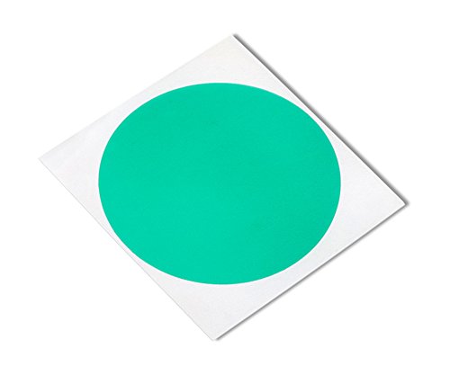 tapecase gd-2.575 "-100 grün Polyester/Silikon Klebeband mit rutschsicher, 6,5 cm Länge, 6,5 cm Breite, 6,5 cm Durchmesser Kreis (100 Stück) von TapeCase
