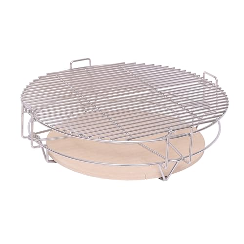 Tarrington House Grilleinsatz für Rundgrill, Edelstahl/Keramik, Ø 47 cm von Tarrington House