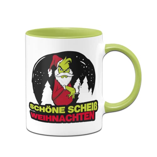 Tassenbrennerei Grinch Weihnachtstasse - Schöne S Weihnachten - Tasse zur Anti Weihnachten lustig als Geschenk (Hellgrün) von Tassenbrennerei