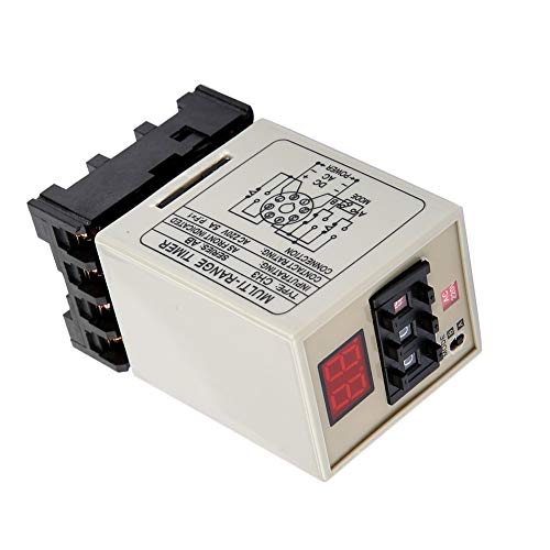 24-V-Timer-Relais, Timer Ah3-Dm Dual-Mode-Verzögerungs-Timer-Relais 0,01 S-99 H LED-Anzeige AC Dc 24 V (AC220V) von Tbest