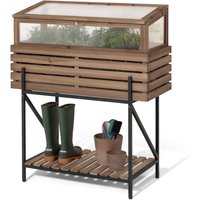Tchibo - Hochbeet mit Frühbeetaufsatz »Elin« - 100x50x120cm - schwarz - Holz / Stahl / Polypropylen Tchibo - Hochbeet mit Frühbeetaufsatz »Elin« - 100x50x120cm - schwarz - Holz / Stahl / Polypropylen von Tchibo