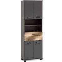Tchibo - Hochschrank »Katta« - 60x32,5x181cm - anthrazit - Holz / Metall / Kunststoff Tchibo - Hochschrank »Katta« - 60x32,5x181cm - anthrazit - Holz / Metall / Kunststoff von Tchibo