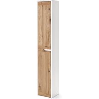 Tchibo - Hochschrank mit 2 Türen - 30x25x160cm - braun - Holz / Eichenholz / Glas Tchibo - Hochschrank mit 2 Türen - 30x25x160cm - braun - Holz / Eichenholz / Glas von Tchibo