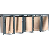 Tchibo - Mülltonnenbox mit Blumenkasten - 332x84x124cm - anthrazit - Stahl Tchibo - Mülltonnenbox mit Blumenkasten - 332x84x124cm - anthrazit - Stahl von Tchibo