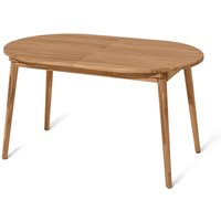 Tchibo - Ovaler Ausziehtisch - 146x90x76,5cm - braun - Akazienholz / Stahl / Polypropylen Tchibo - Ovaler Ausziehtisch - 146x90x76,5cm - braun - Akazienholz / Stahl / Polypropylen von Tchibo
