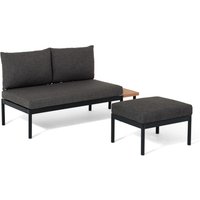 Tchibo - Balkon-Lounge-Set »Elin« - 147x69x81cm - anthrazit - Aluminium / Eukalyptus-Massivholz / Stahl Tchibo - Balkon-Lounge-Set »Elin« - 147x69x81cm - anthrazit - Aluminium / Eukalyptus-Massivholz / Stahl von Tchibo