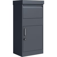 Tchibo - Paketbox mit Blumenkasten - 50x37x105cm - anthrazit - Stahl Tchibo - Paketbox mit Blumenkasten - 50x37x105cm - anthrazit - Stahl von Tchibo