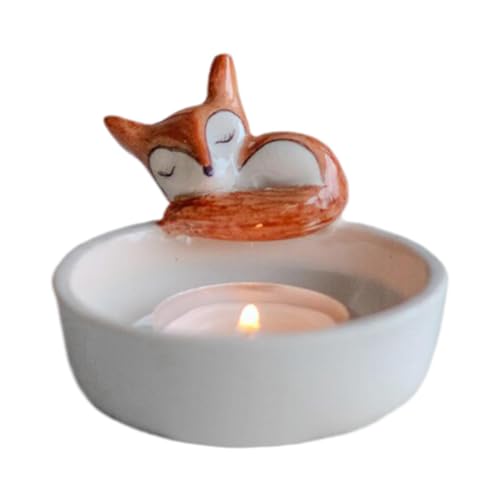 Tdkjfoutr Teelichthalter mit Tiermotiven, Niedliche 3D-Teelichthalter - Tierskulptur Aus Kunstharz mit Aufwendiger Verzierung Tdkjfoutr Teelichthalter mit Tiermotiven, Niedliche 3D-Teelichthalter - Tierskulptur Aus Kunstharz mit Aufwendiger Verzierung von Tdkjfoutr