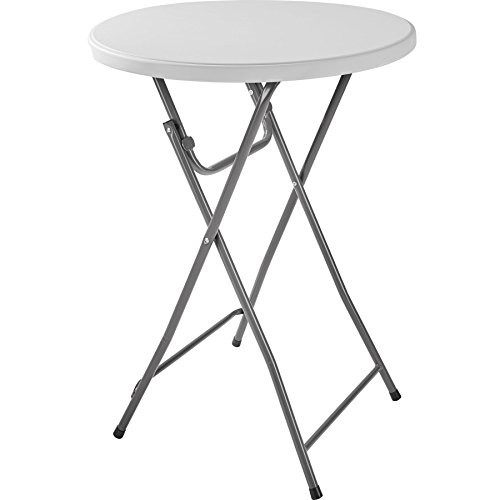 tectake Bistrotisch Stehtisch klappbar rund 110 x 80cm | stabiles Stahlrohrgestell - Diverse Mengen - (1 Tisch | Nr. 402758) von tectake