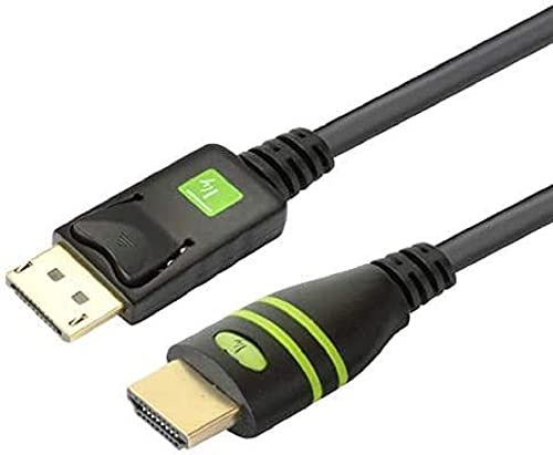 Techly DisplayPort 1.auf HDMI Kabel schwarz 1m von Techly