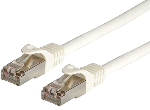 TECHLY Professional 027354 Netzwerkkabel Patch aus CCA geschirmt Cat. 6 Weiß F/UTP 10 m Bulk Weiß von Techly