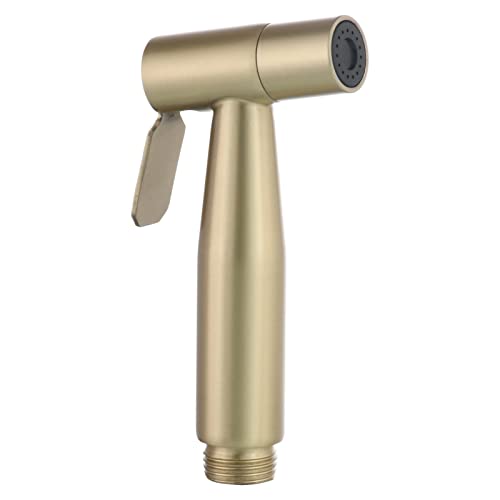 Tecmolog Gebürstetes Gold Handbrause Toilette Hygienedusche Edelstahl Brausekopf Küche WC Bidet Aufsatz, WS024J2 von Tecmolog