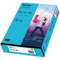 tecno Kopierpapier colors blau DIN A4 160 g/qm 250 Blatt von Tecno