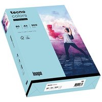 tecno Kopierpapier colors mittelblau DIN A4 80 g/qm 500 Blatt von Tecno