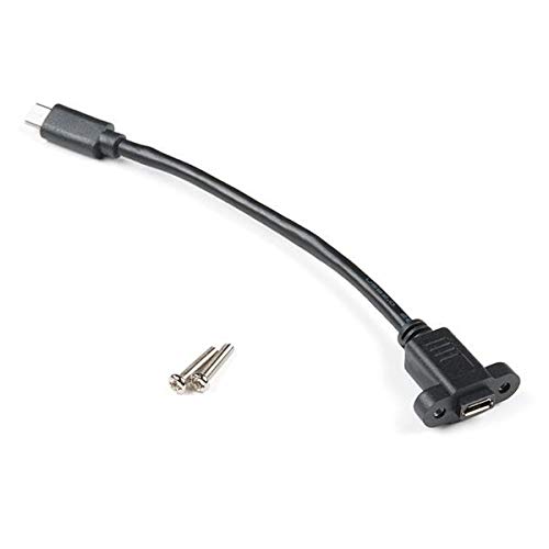 Panel Mount USB Micro-B Extension Cable - 6in, 15,24 cm von Teensy