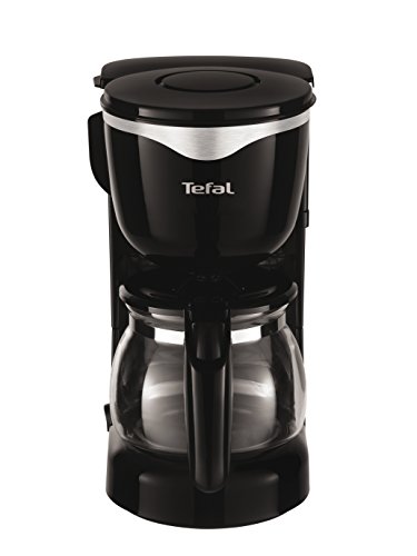 Tefal CM3408 Glas-Kaffeemaschine Mini (600 W, 6 Tassen) schwarz/edelstahl von Tefal