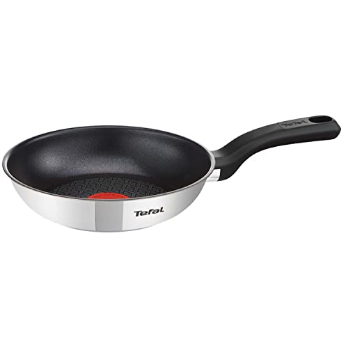 Tefal Comfort Max Bratpfanne 20 cm, hochwertiger Edelstahl, Thermo-Spot, Antihaftbeschichtung, Induktion G7260244 von Tefal