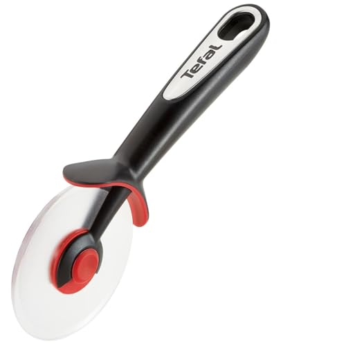 Tefal Ingenio K20711 Pizzaschneider | Durchmesser 30 cm | Material: Kunststoff |Leicht zu reinigen | Spülmaschinengeeignet | Farbe: Schwarz/ Rot, 29.8 x 13.2 x 8.8 cm von Tefal