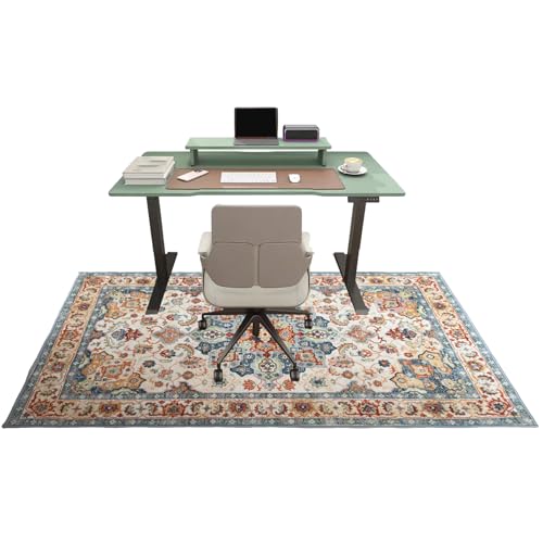 Bürostuhl Unterlage, Gaming Teppich Stuhlunterlage, Bodenschutzmatte für Hartböden, Schreibtischstuhl Unterlage für Laminat, Schutzmatte für Laminat, Computerstuhl Teppiche 130 x 160 cm Bürostuhl Unterlage, Gaming Teppich Stuhlunterlage, Bodenschutzmatte für Hartböden, Schreibtischstuhl Unterlage für Laminat, Schutzmatte für Laminat, Computerstuhl Teppiche 130 x 160 cm von Tehocwiz