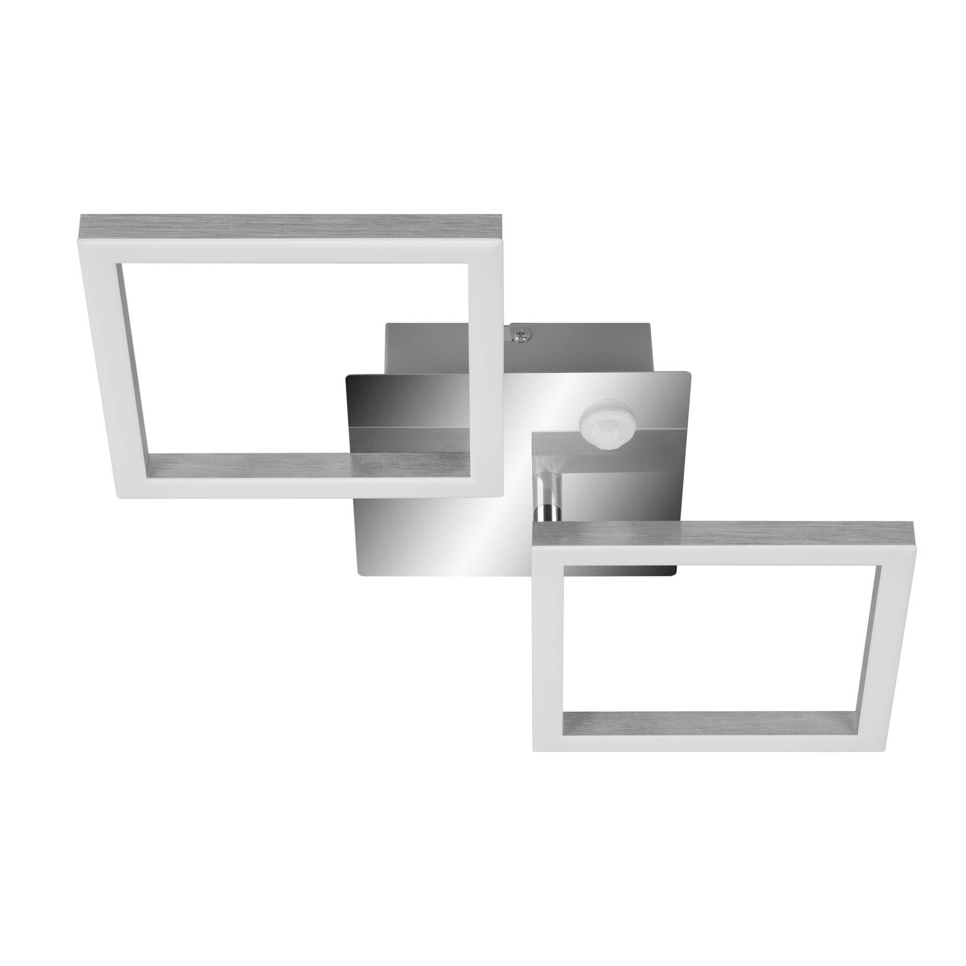 Telefunken LED-Deckenleuchte 'Frame' chrom/aluminium 47 x 22,6 x 7,4 cm, mit Bewegungsmelder von Telefunken
