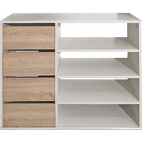 TemaHome Kleiderschrank "Tom", ausziehbarer Kleiderschrank, Vorhang und viele Fächer, Höhe 181 cm von Temahome