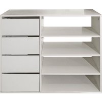 TemaHome Kleiderschrank "Tom", ausziehbarer Kleiderschrank, Vorhang und viele Fächer, Höhe 181 cm von Temahome