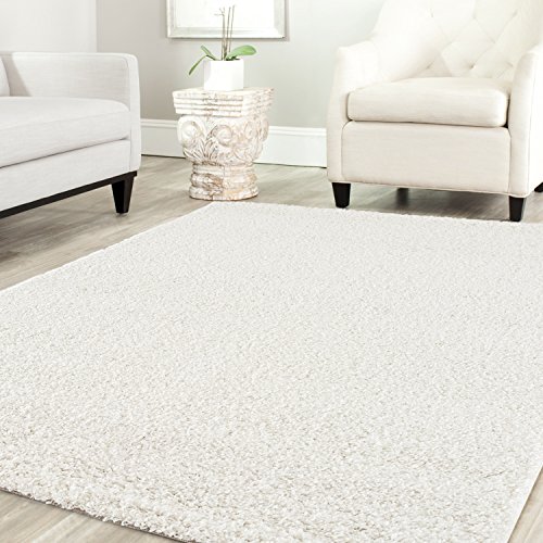 Shaggy Teppich Farbe Hochflor Langflor Teppiche Modern Uni Farben, Farbe:Creme, Maße:70x250 cm von Teppich-Home